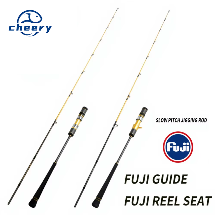 Cheery NEW Jigging Rod Fuji Accessories 30T Carbon Fiber Material Slow Jigging Rod for Deep Sea Fishing – Fishing Rod – view 1