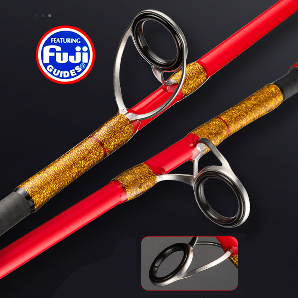 CHEERY Red FUJI Rings 1.55m 1.8m Light Fishing Boat Rod Offshore Fishing Raft Rods Bass Light Offshore Rod for Sea Fishing – Fishing Rod – view 4