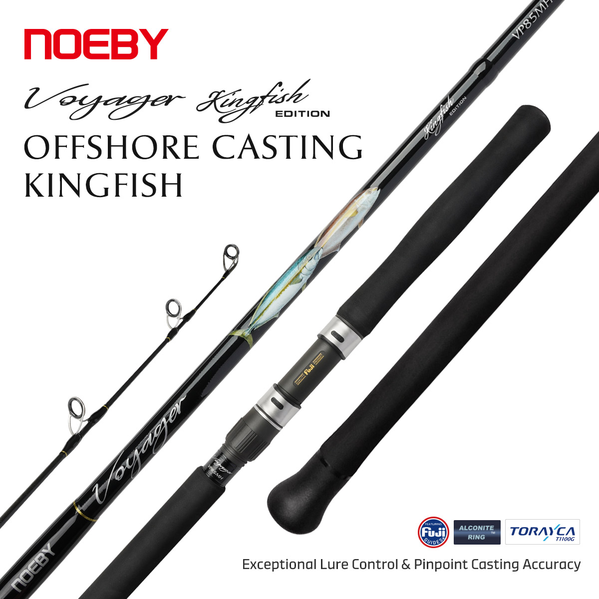 NOEBY Ultimate High-power All Round Kingfish Edition Rods VP85MH Max Drag 20KGS Fuji Fishing Rod for Stickbaiting – Fishing Rod – view 1