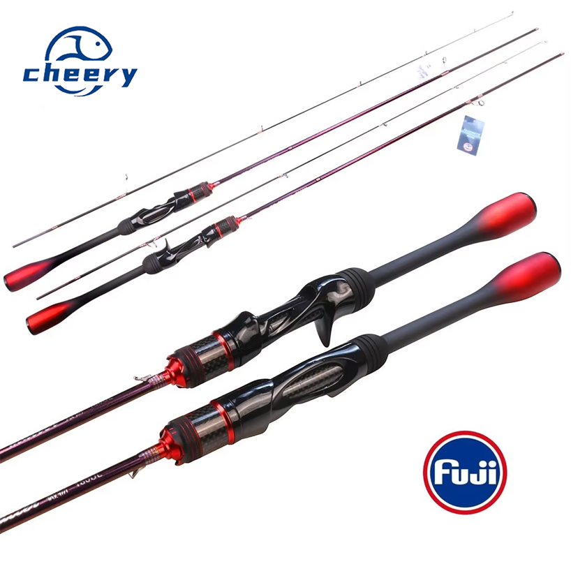 Cheery New Fuji Guide Ring Full Carbon Ultra Light 100g 2-Piece Luya Rod for River/Stream Fishing Weihai Factory – Fishing Rod – view 1
