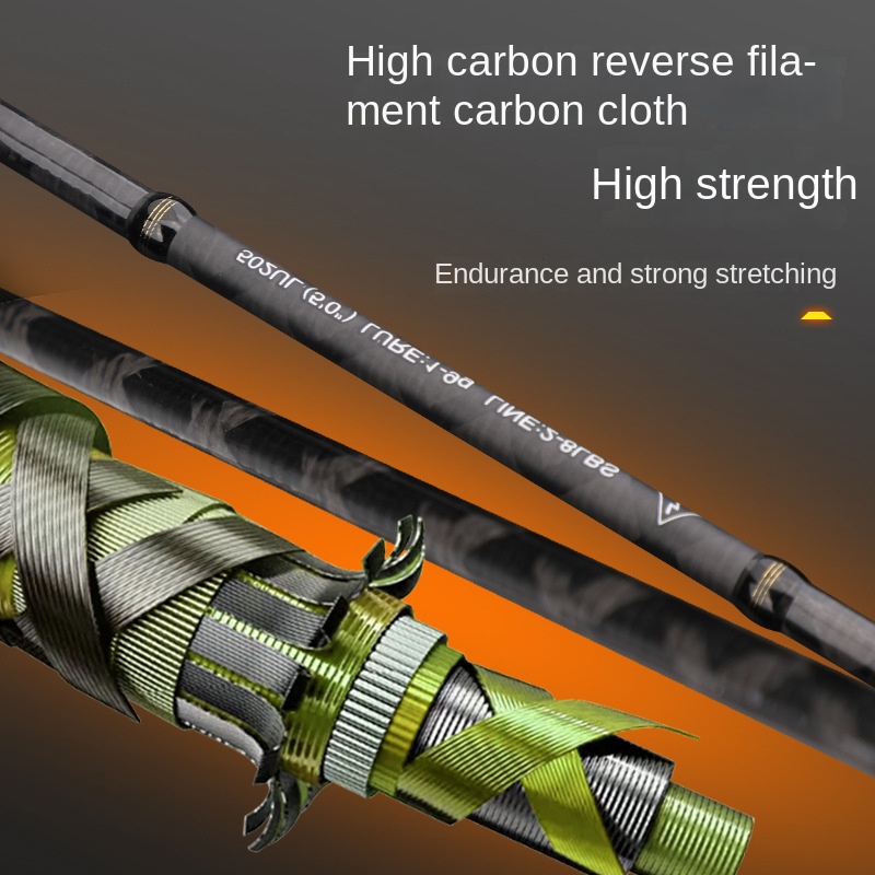 Cheery New Micro Rod Carbon Fuji Ultra Soft for Lu Ya Luya Rod Stream White Strip Cushion Weihai Spot 107g 1.38m-1.8m – Fishing Rod – view 5
