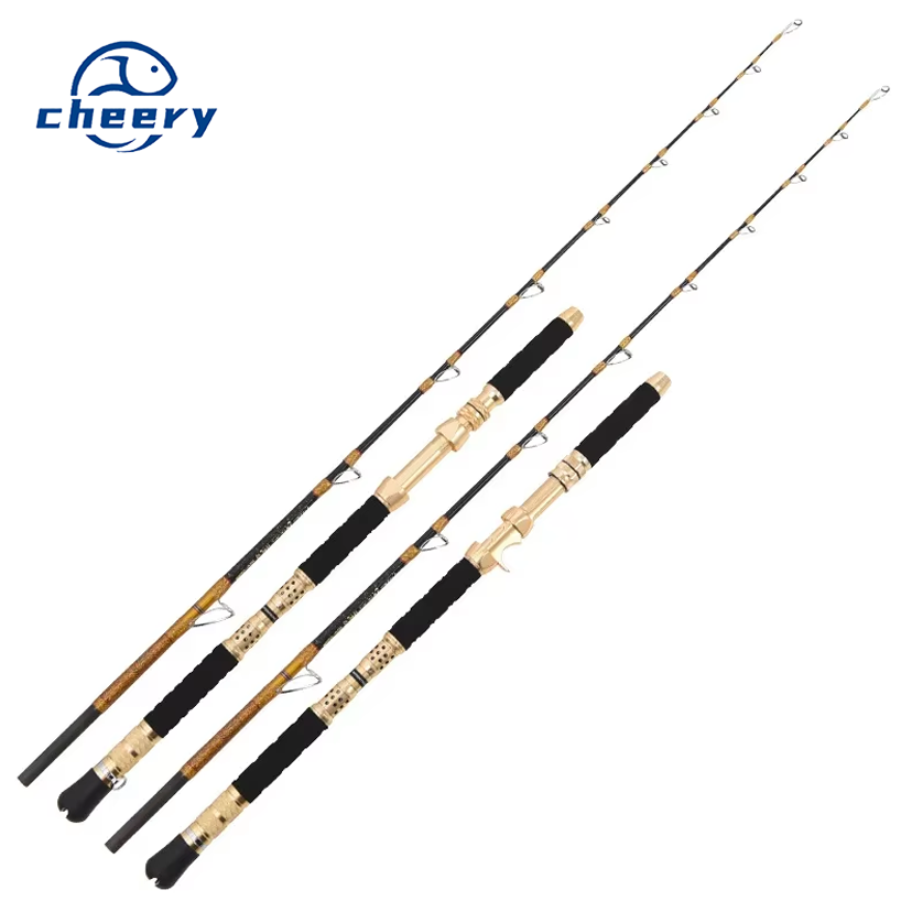 Solid Carbon Super Hard Automatic Fishing Rod Tuna GT Marlin Deep Sea Saltwater Boat Trolling Casting Spinning Fishing Rod – Fishing Rod – view 1