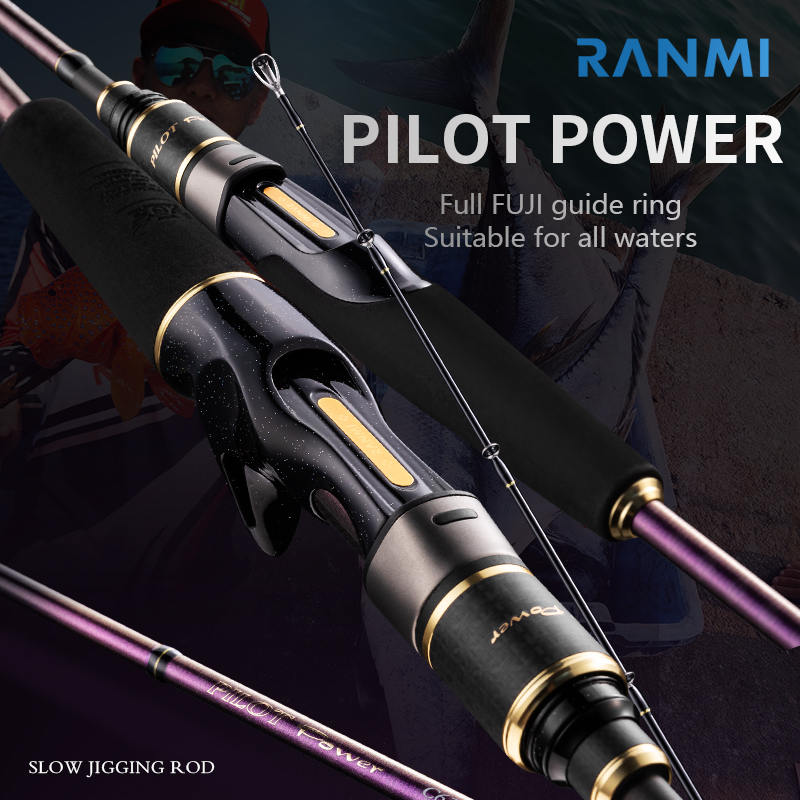 For RYOBI RANMI for PILOT Power Lightweight EVA Handle Fine Sensitivity Slow Jigging Rod for Fresh and Saltwater Fishing – Fishing Rod – view 2