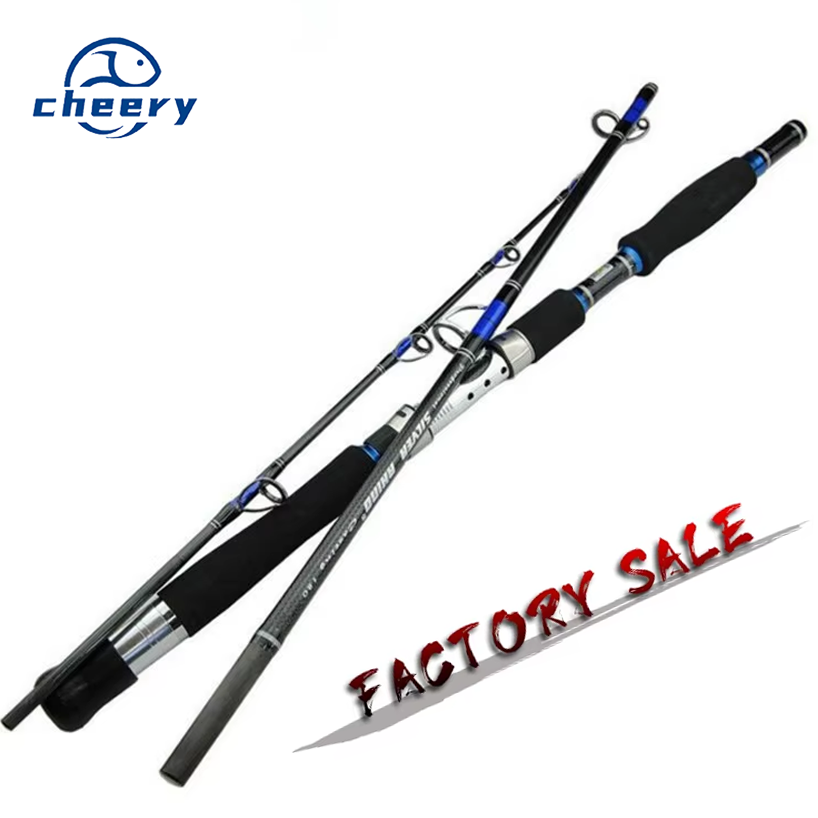 Custom Cross High Carbon Fiber 1.8m/1.95m/2.1m Big Game 3 Sections Saltwater Trolling Boat Sea Fishing Rod – Fishing Rod – view 1