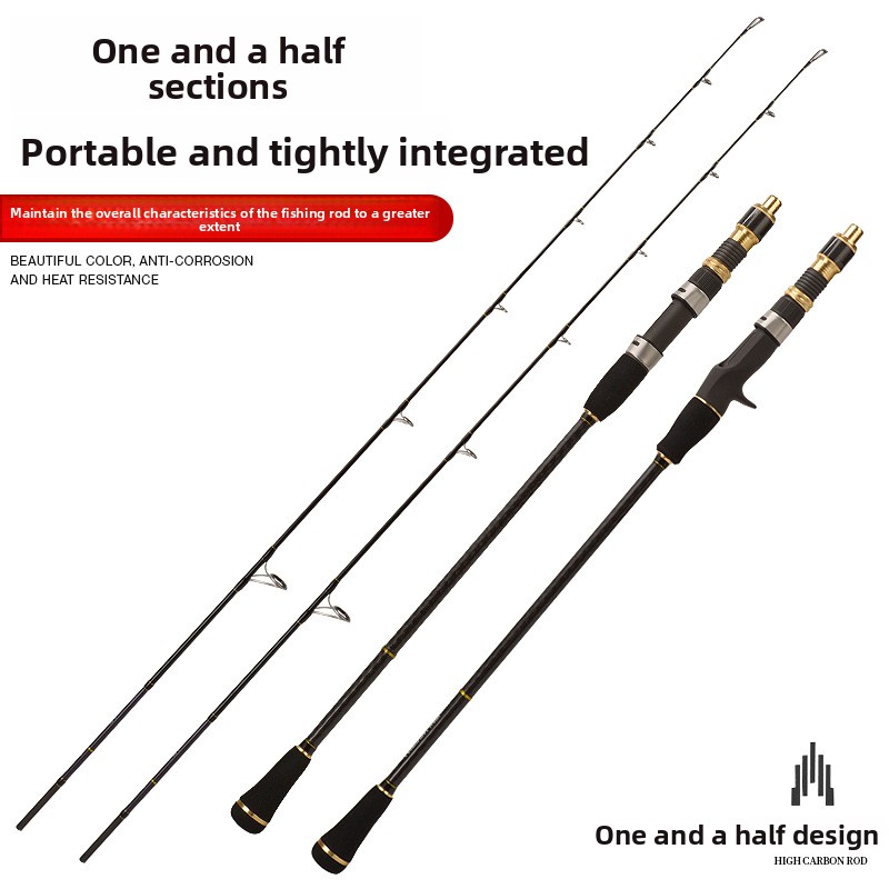 Solid Carbon Fiber Slow Jigging Sea Fishing Rod with Full Fuji Guide Ring for Bass Tuna Species Boat Fishing – Fishing Rod – view 2