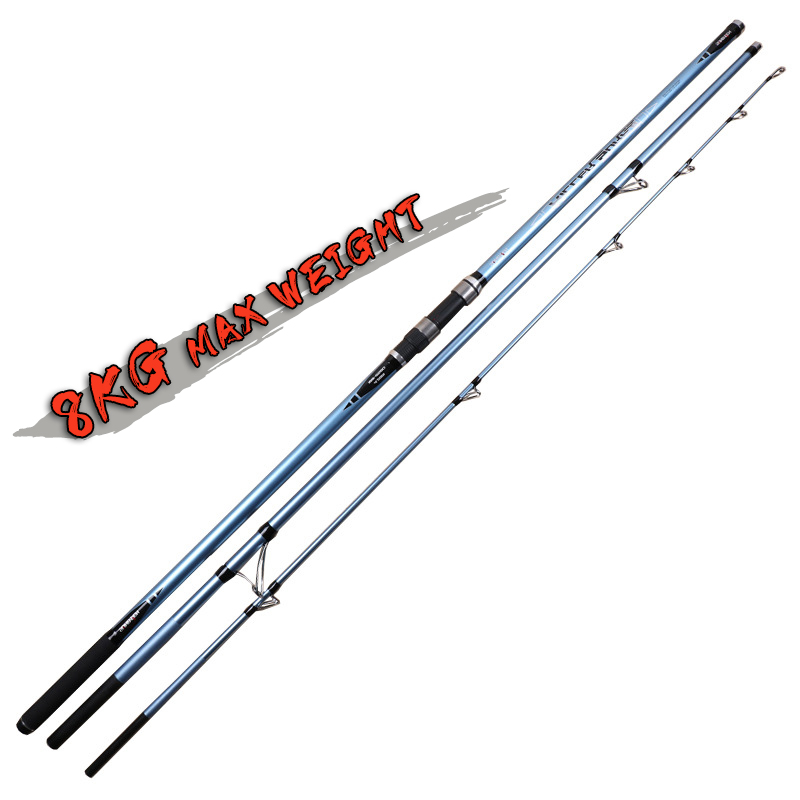 CHEERY High Quality 4.2m/4.5m High Carbon Fiber Surf Fishing Rod 3-Section Long Shot Casting Fishing Pole for Saltwater Fishing – Fishing Rod – view 2