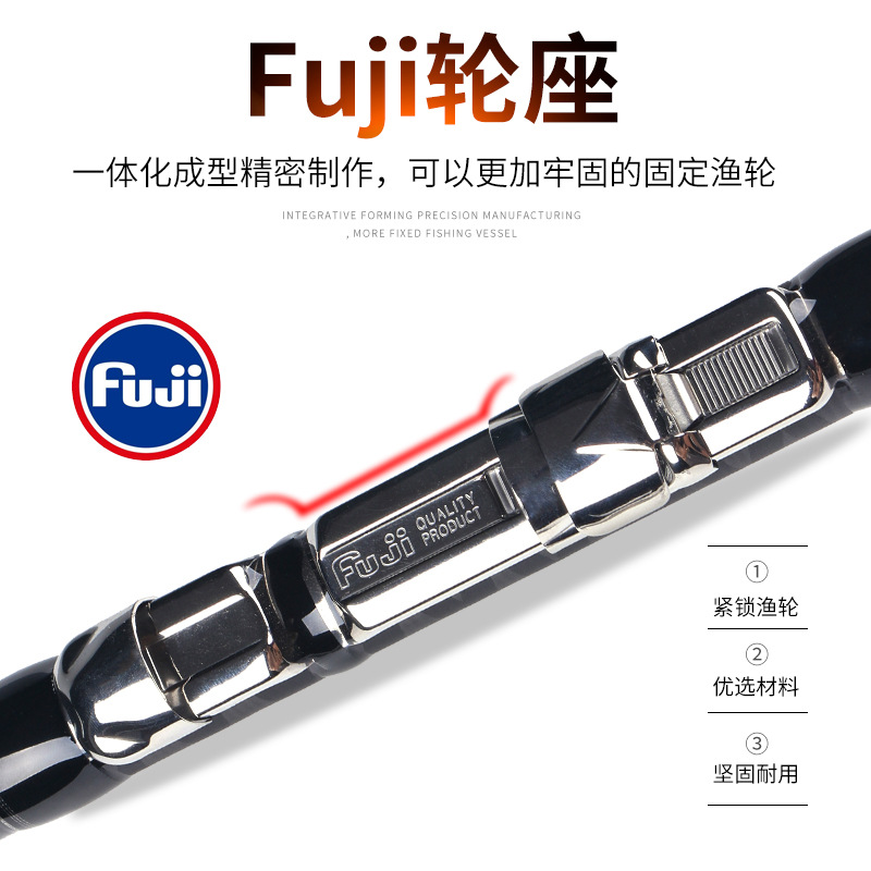 Lurekiller 1.9 m Japan TORAY Carbon Blank FUJI Parts Telescopic Sea Fishing Rod Saltwater Rock Fishing Rod Pole – Fishing Rod – view 4