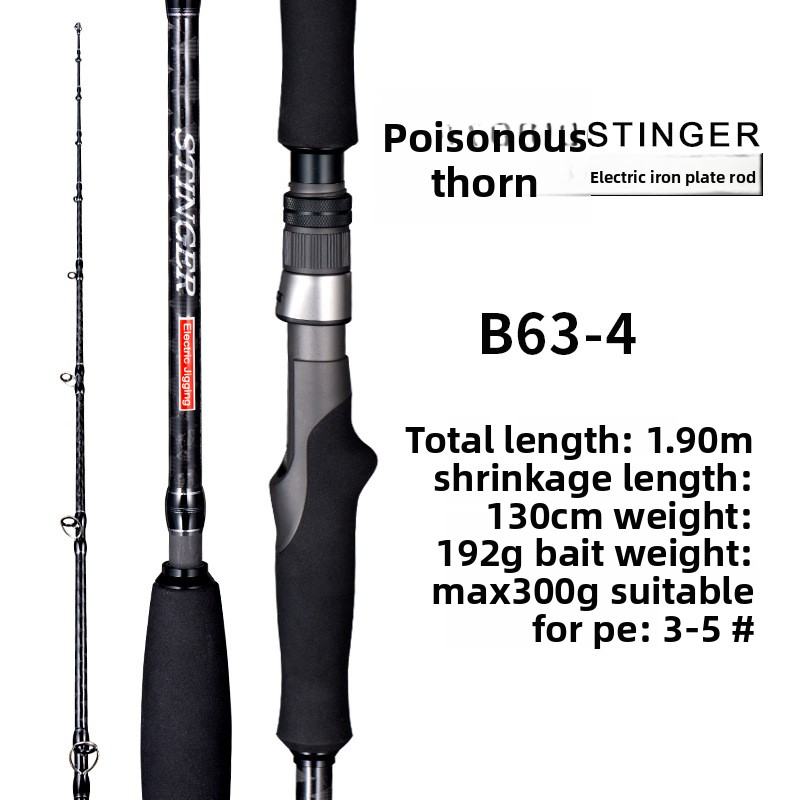 Mad Mouse New Japan 1.9m Saltwater Slow Pitch Jigging Fishing Rod Carbon Fiber Sea Fishing Boat Rod for Bass GT Tuna – Fishing Rod – view 2