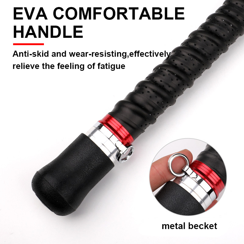 High Carbon Fiber Big Game Deep Sea Fishing 1.8m/2.1m 3 Sections Saltwater Boat Trolling Tuna Sea Bass Fishing Rod Pole – Fishing Rod – view 4