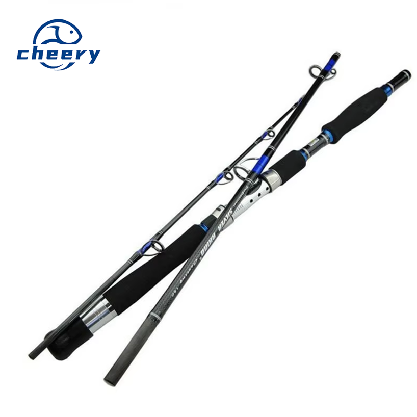 1.8m/1.95m/2.1m Big Game 3 Sections High Carbon Saltwater Fishing Rod Boat Rod Jigging Rod – Fishing Rod – view 1