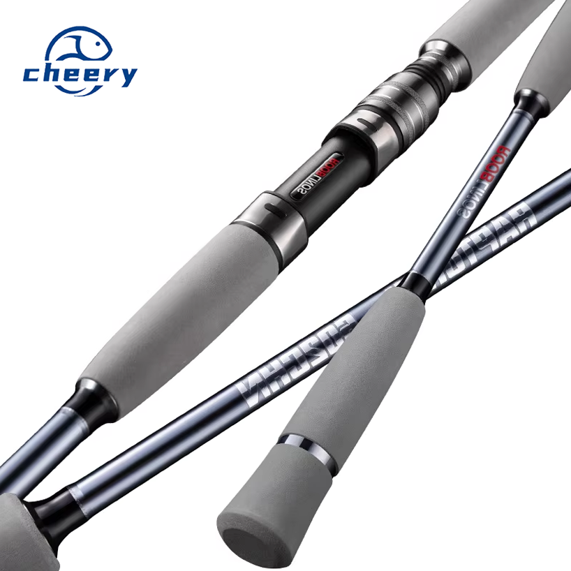 1.8m High Carbon Deep Sea Saltwater Boat Fishing Rod 2 Sections Shore Casting Fishing Rod EVA for Ocean Sea Fishing – Fishing Rod – view 1
