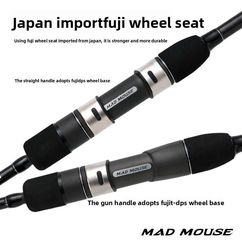 CHEERY Japan Fuji Full Parts Black Soul Slow Pitch Jigging Carbon Boat Fishing Rod 1.9m Saltwater Jigging Rod Madmouse – Fishing Rod – view 3