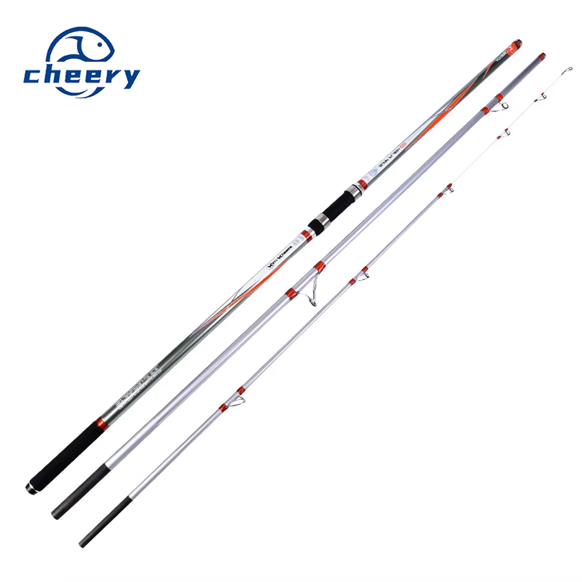 4.2m High Carbon Fiber Three-Section Surf Fishing Rod EVA Handle Long-Casting Anchor Rod for Bottom Saltwater Fishing Rod – Fishing Rod – view 1