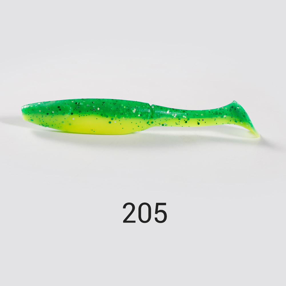 PVC Sinking Sea Fishing Lure Paddle Tail Swimbait Colorful Walleye Zander Bass Soft Plastic Shad Baits – Worms & Grubs – view 5