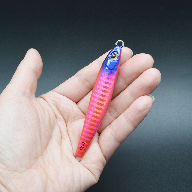 CHEERY RTS-308 20g-60g Vertical Jig Metal Artificial Hard Bait Jigging Lure Sardine Shape Various Colors – Metal Lure – view 5