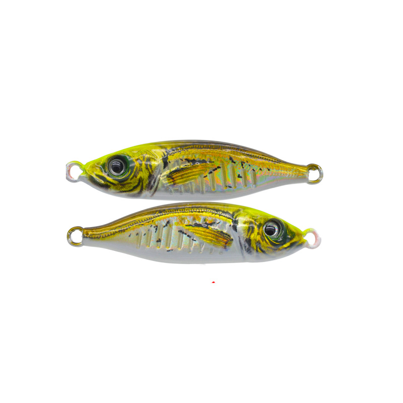 3D Printed Metal Barracuda Dying Fish UV Glow Jigging Lure for Long-Distance Casting Freshwater Bass & Carp Bottom Fishing – Metal Lure – view 5