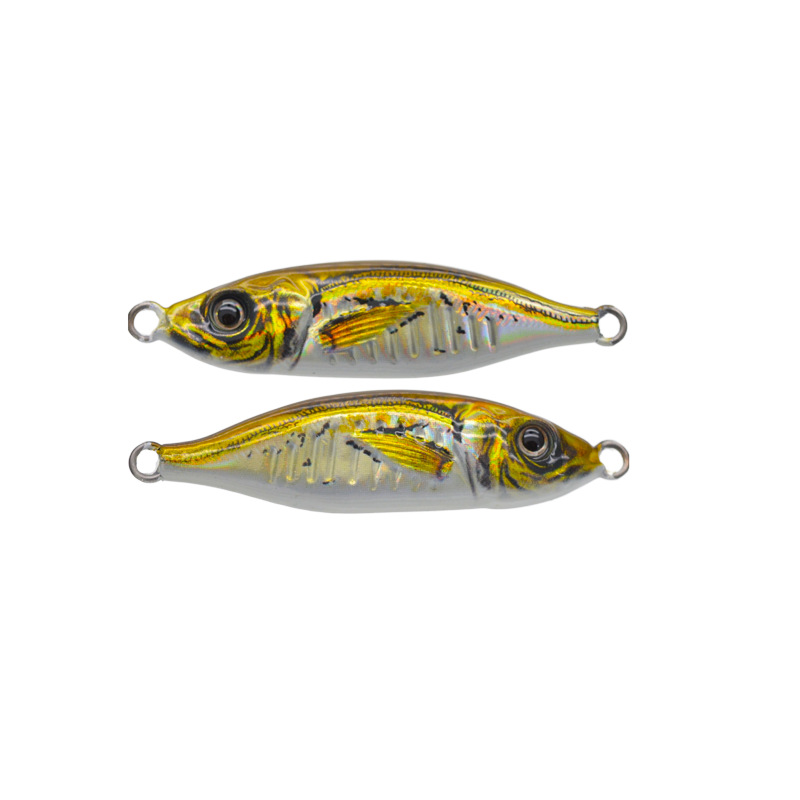 3D Printed Metal Barracuda Dying Fish UV Glow Jigging Lure for Long-Distance Casting Freshwater Bass & Carp Bottom Fishing – Metal Lure – view 2
