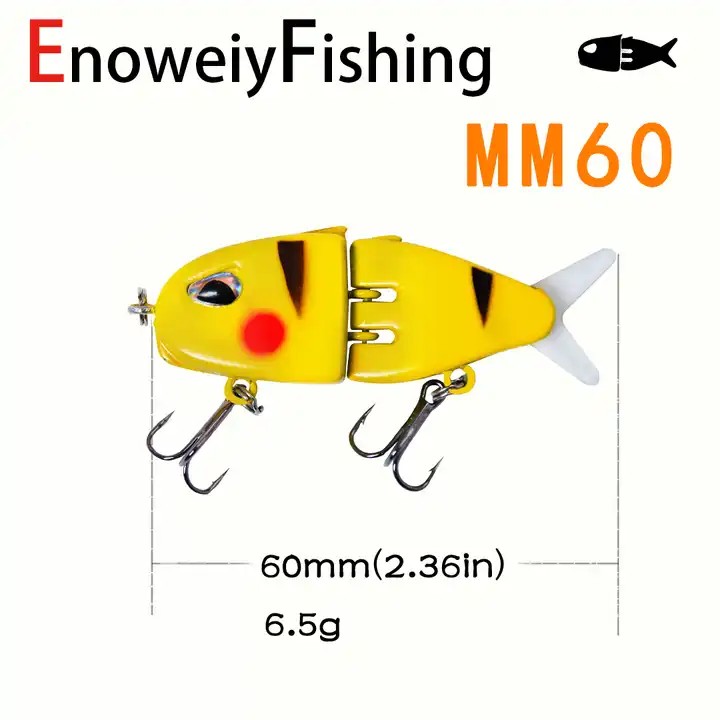 NEW 60cm 6.5g 2 Sections Glide Rattled Soft Tail Swimbait Large Saltwater Fresh Water Fishtail Hard Swimbait Fishing Lures Bait – Metal Lure – view 2