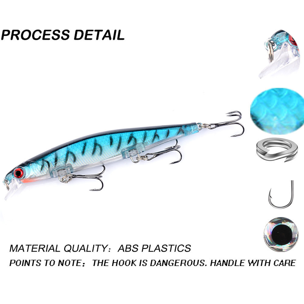 Newbility 13.5g Hot Sale Hard Fishing Lure 110mm Double Circle Minnow Plastic Hard Fishing Lure – Minnow – view 4