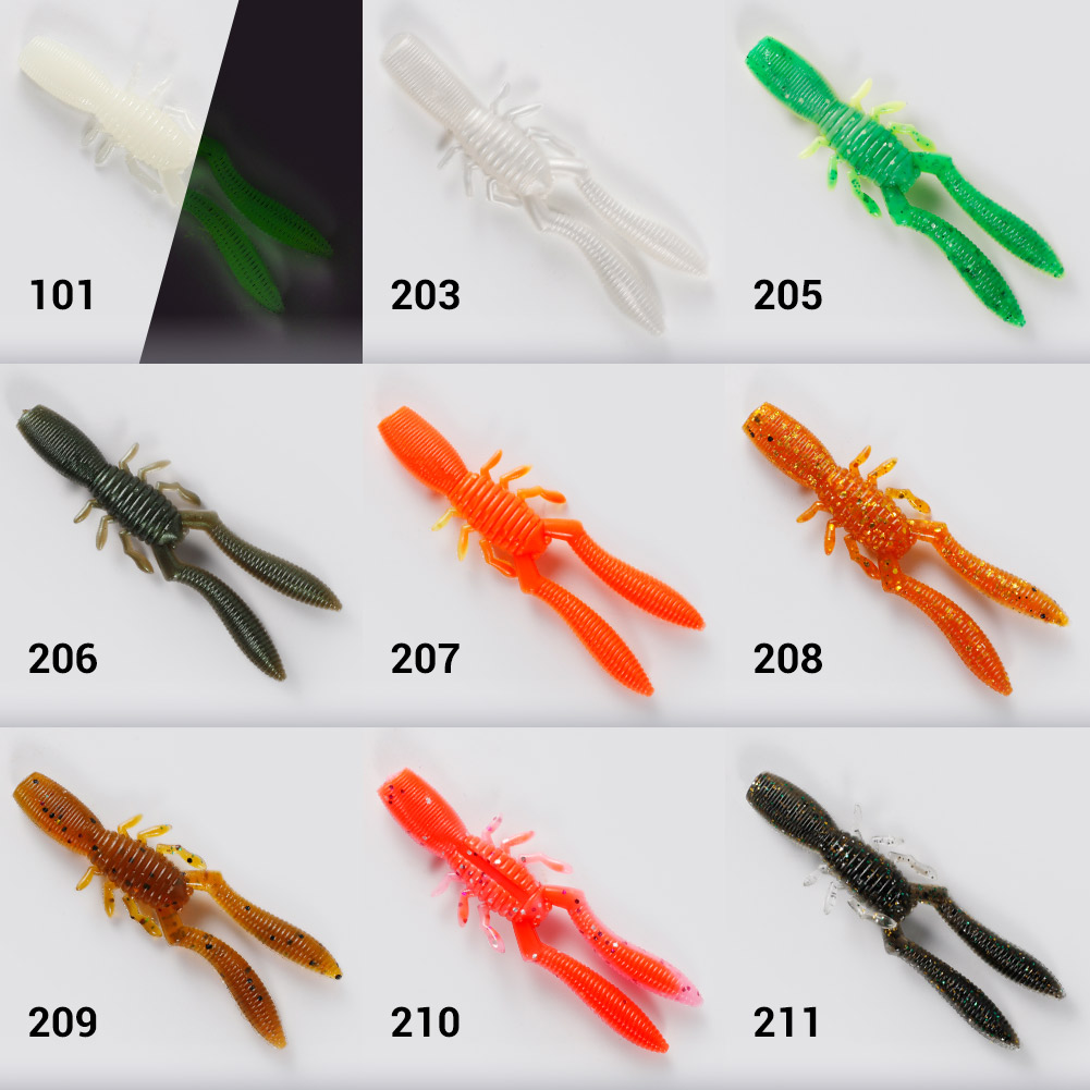 Soft Plastic Packed Shad Bass Fish Antenna Fishing Bait – Soft Lure – view 5