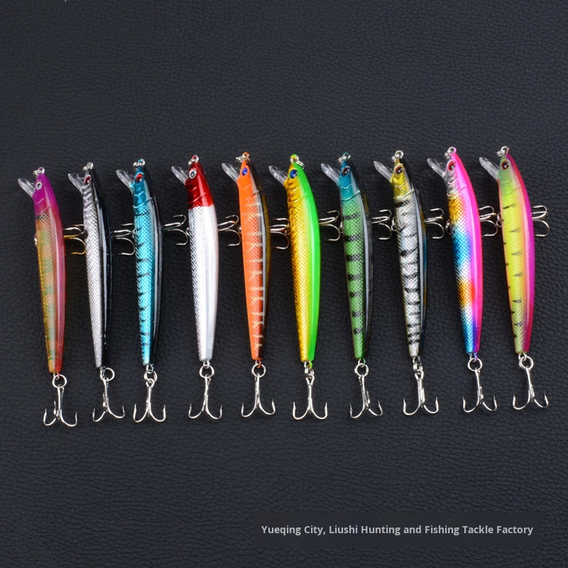 CHEERY the Brave ABS Live Bait Fishing Floating Minnow Bait 9.5Cm/8.5G with Hooks Bass Sea Fishing – Pencil – view 3