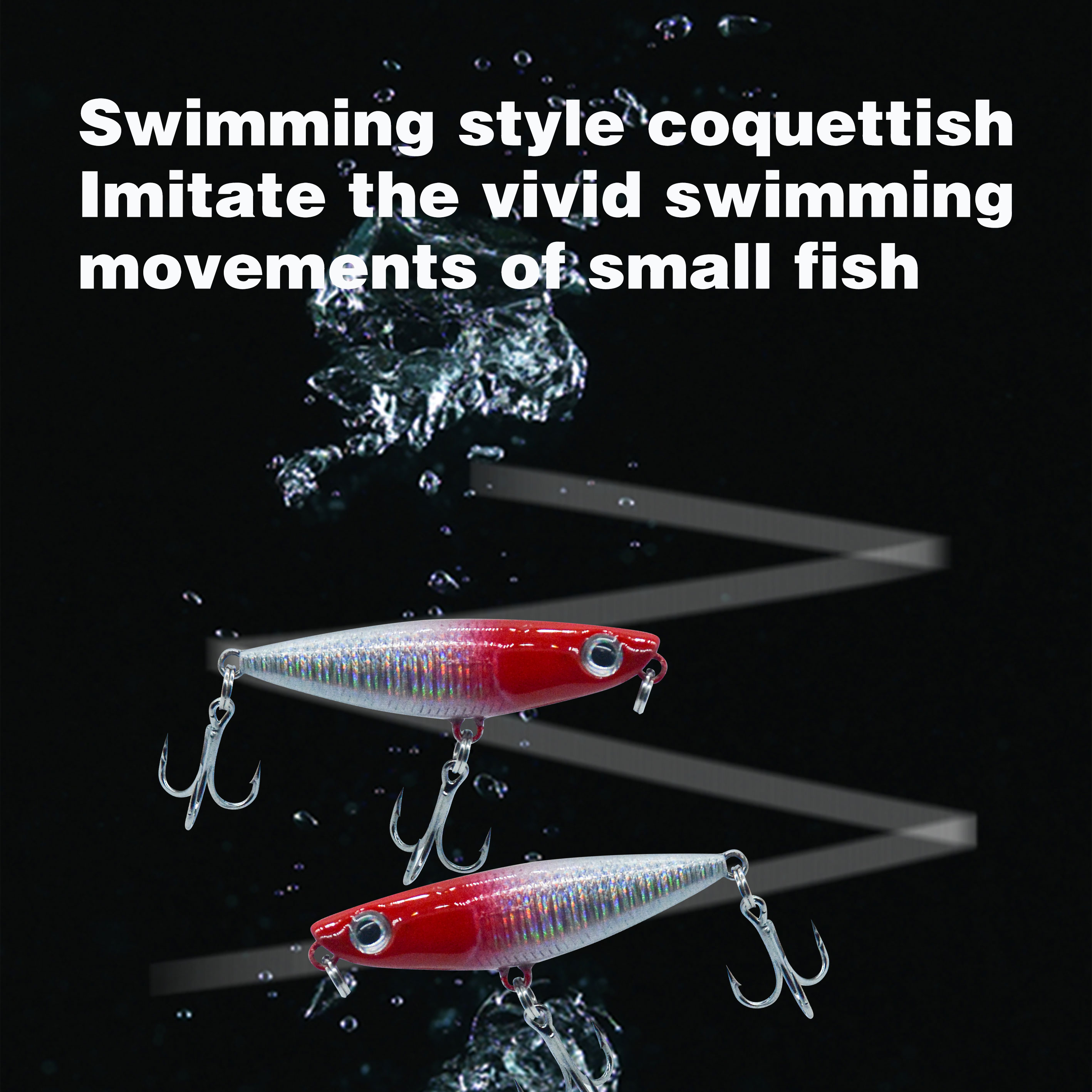 Wholesale 43mm 1.8g Top Water Fish Baits Fishing Lures Bait Walk Dog Floating Pencil Lure for Bass & Marlin River Use – Pencil – view 4