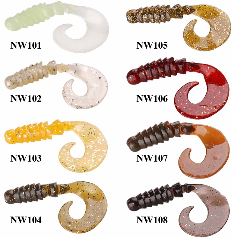 NOEBY Fishing Freshwater Other Spinner Shad 60mm 80mm Soft Silicone Bass Peche Lures – Worms & Grubs – view 4