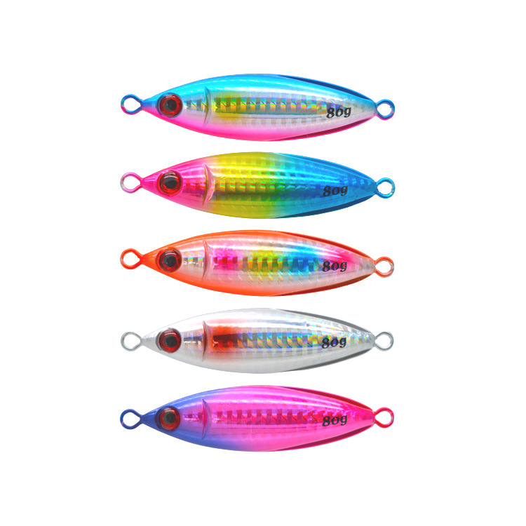New 30g 40g 60g 80g Slow Jigs Lure Artificial Metal Jig Casting Fishing Bait Tackle Jigging Fishing Lures – Metal Lure – view 2