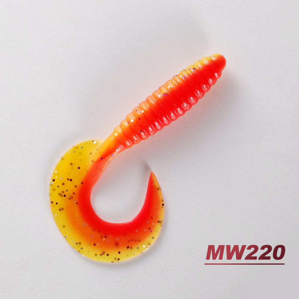 NOEBY S3119 8.5CM 7g Soft Bait with Big Ribbon Tail of Lots of Action Big Grub Worm Lures Fishing for Freshwater and Saltwater – Worms & Grubs – view 3
