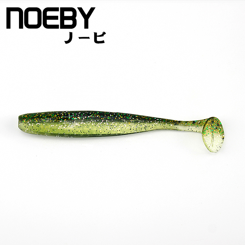 Noeby Stock Soft Plastic Fishing Silicone Artificial Double Color Baits Shiner Saltwater Freshwater Trout Redfish Fishing Lures – Worms & Grubs – view 1
