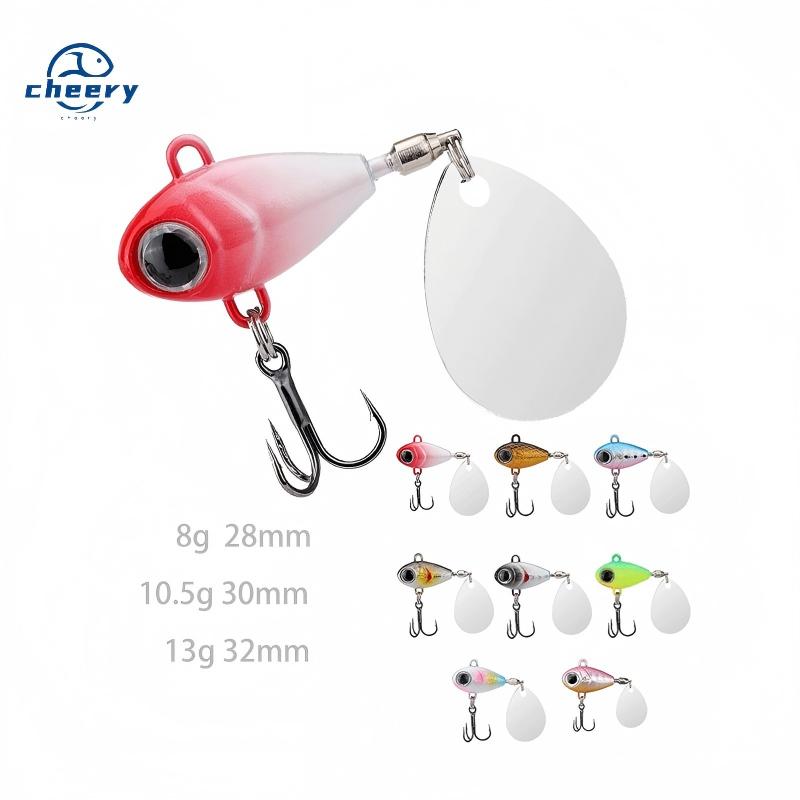 CHEERY 8g-13g Artificial Spintail Vib Winter Sea Saltwater Bait Targeting Salmon and Pike Metal Material Vib Fishing Lures Bait – Metal Lure – view 1