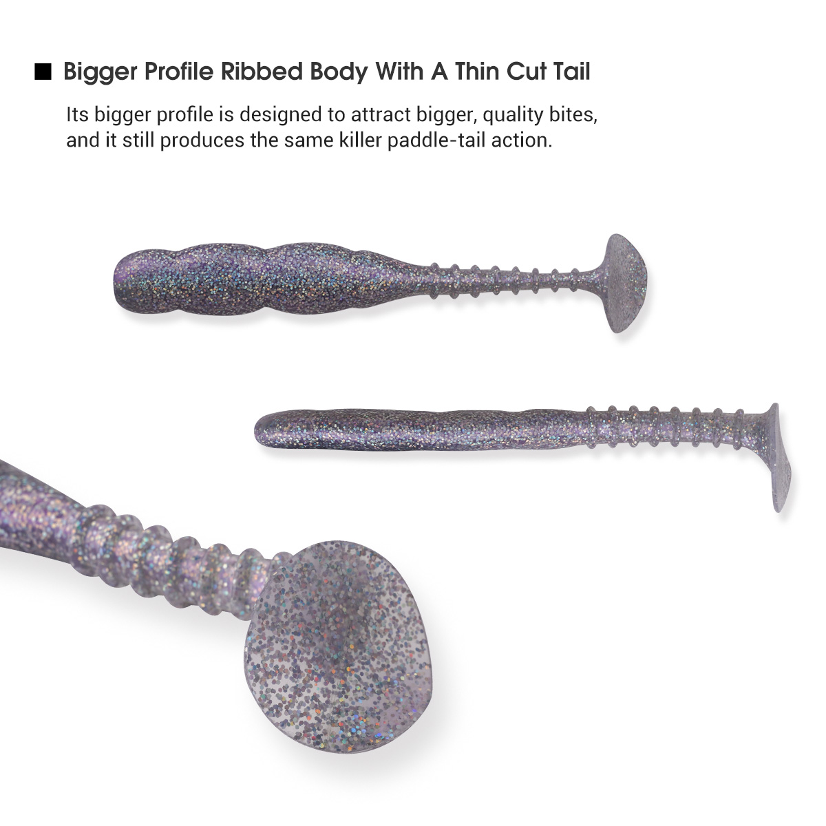 Big Silicone Swimbait Artificial Soft Bait 15cm/22g WALLEYE Stirrer Tail Pike MUSKY Soft Lure – Worms & Grubs – view 5