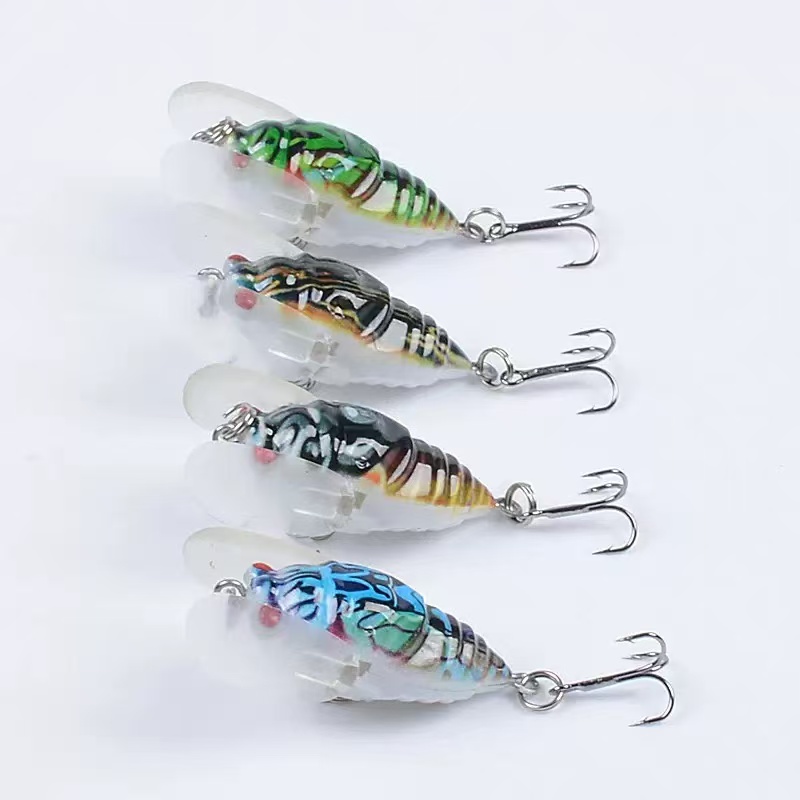 Cicada Lifelike Topwater Fishing Lures Popper Topwater Lure for Bass Hard Plastic Bass Fishing Lure – Crankbait – view 4