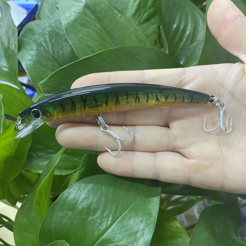 CHEERY 3D Crystal Minnow 11cm 16g ABS Wobblers Fishing Lures Topwater Artificial Hard Bait Trolling Boat Sea Fishing Bass Zander – Minnow – view 5