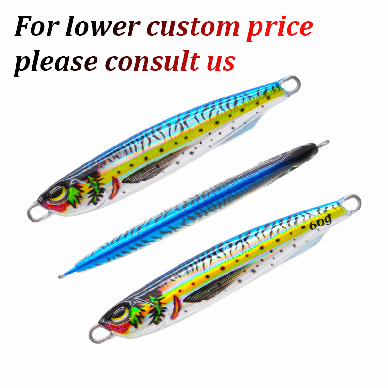 3D Printed DUO Slow Fall Pitch Jigging Metal Lure Bait 30g/40g/60g for Sea Bass Pike Fishing Jig Lure – Metal Lure – view 2