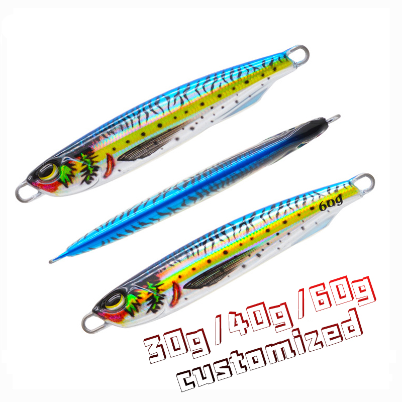 3D Printed DUO Slow Fall Pitch Jigging Metal Lure Bait 30g/40g/60g for Sea Bass Pike Fishing Jig Lure – Metal Lure – view 1