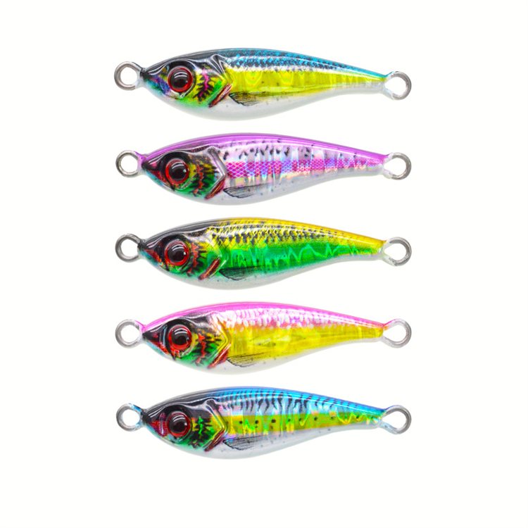 30g 60g 3D Printing Luminous Fishing Lead Jig Lure Slow Casting Glow Belly UV Light Effect Bottom Bait – Metal Lure – view 2