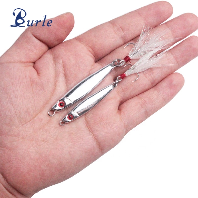 High Quality Zinc Alloy Iron Plate Fish Jig Lure Metal Hard Bait Jigging with Blood Hook METAL JIG – Metal Lure – view 1