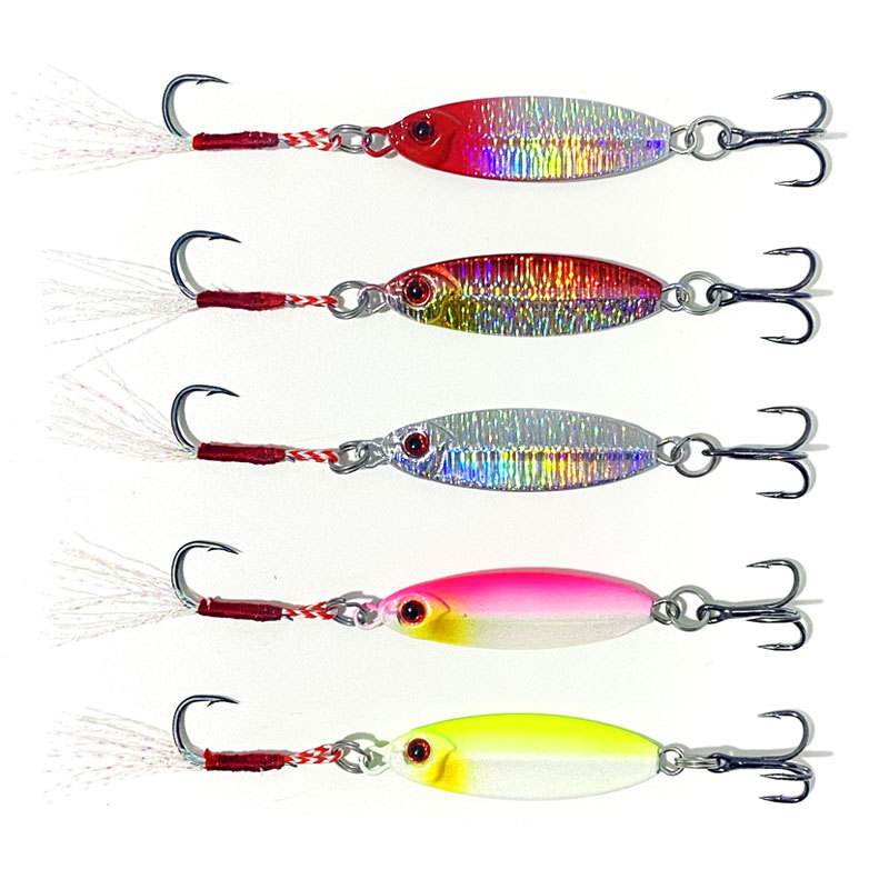 Wholesale Lead Lure Plate Fish Bait Long-Distance Casting New Five-Color Small Lead 10G/15G Midwater Baits Ocean Beach Bass – Metal Lure – view 1