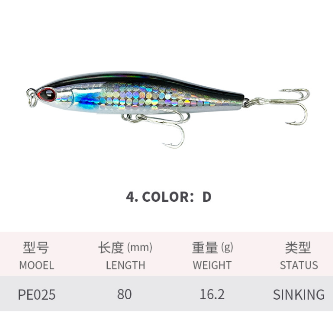 Fishing Lures Set Mixed Including Minnow Popper Crank Baits with Treble Hooks for Saltwater Freshwater Trout Bass Fishing – Metal Lure – view 5
