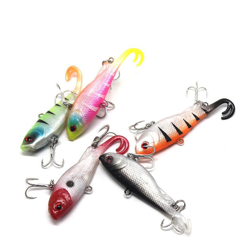 Hessen 6.8cm 14g 5 Colors PVC Soft Lead Lure for Freshwater Salmon Bream Zander Sea Bass & Catfish Fishing – Soft Lure – view 2
