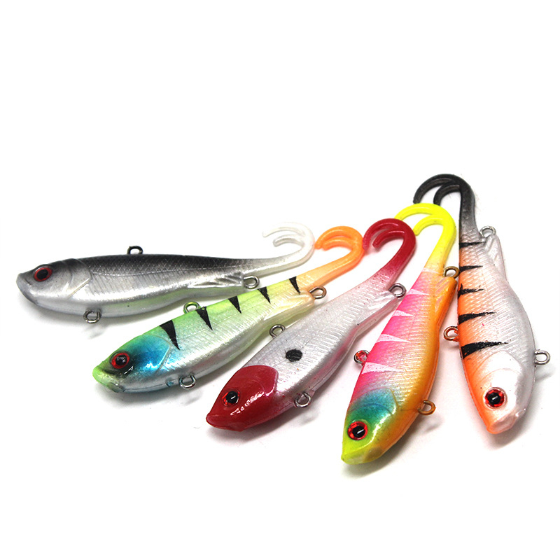 Hessen 6.8cm 14g 5 Colors PVC Soft Lead Lure for Freshwater Salmon Bream Zander Sea Bass & Catfish Fishing – Soft Lure – view 1