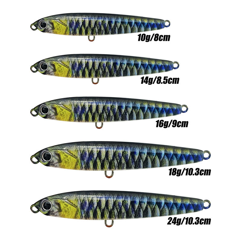 10g~24g High Quality ABS Material Pencil Lure Wholesale Seawater Sinking Lure for Zander for River Fishing – Pencil – view 4