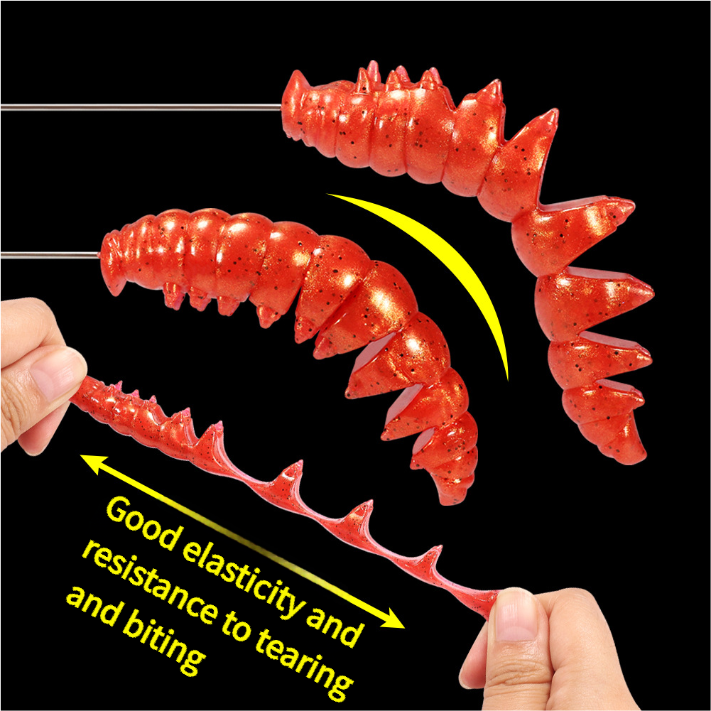 Floating Poor Worm TPR 5cm 7cm 11pcs/bag Good Elasticity Plastic Artificial Soft Bait Saltwater Fishing Soft Lure – Worms & Grubs – view 2