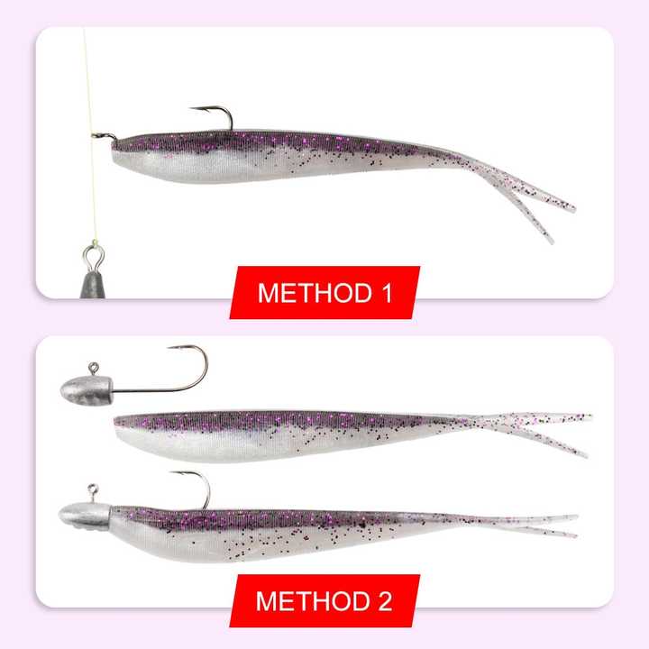 OEM Fishing Soft Bait With Forked Tail 2" 3" 4" 10pcs/bag Fishing Worm Bait Lacquer Double Color Silicone Fish Bait – Worms & Grubs – view 5