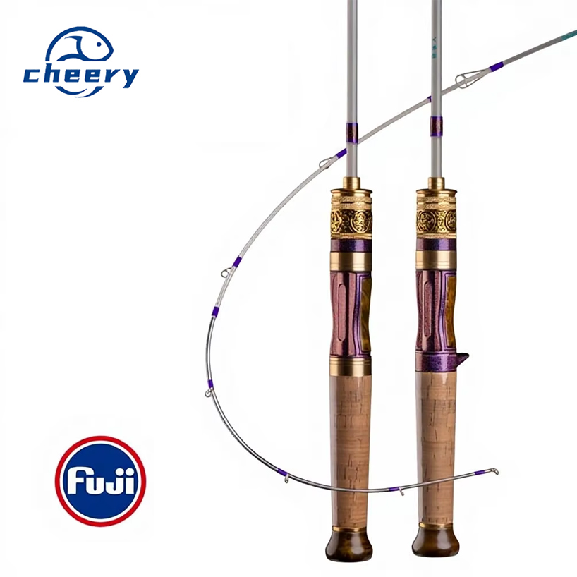 Cheery Carbon Ejection Portable Four-section Ultra-soft Micro-object XUL Slow Horse Mouth Rod Straight Gun Handle Luya Fishing – Fishing Rod – view 1