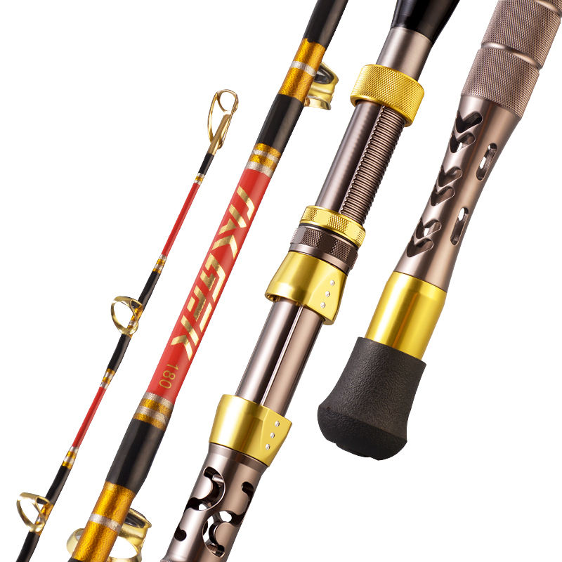 CHEERY Deep Sea Boat Fishing Rod Stainless Steel Iron Plate Towing Anchor Spinning Wheel Set for Saltwater Fish – Fishing Rod – view 5