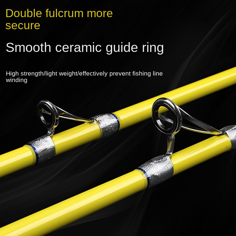 Sheung Shui Yuyuan Carbon 2-Piece Ginkgo Boat Fishing Rod with Fuji Guides for Yellow Gout Octopus Squid & Perch Offshore No.40 – Fishing Rod – view 2