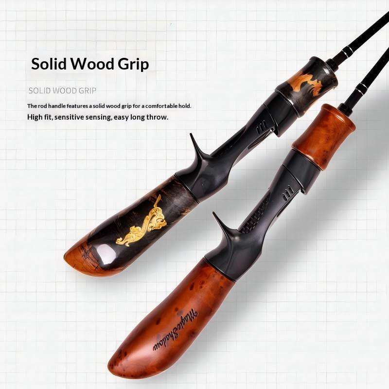 CHEERY Three-section Magic Shadow Extreme Edition Luya Rod Carbon Gun Handle Straight Handle Horse Mouth White Fishing – Fishing Rod – view 3
