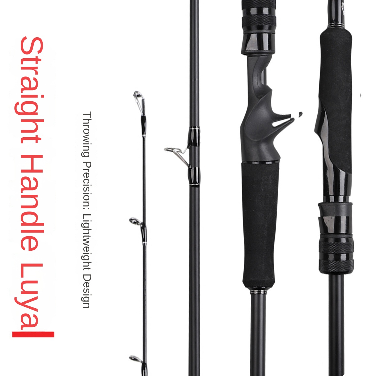 M-adjustable Carbon Super-Hard Single Rod Handle Luya Fishing Rod 2.0 Meters Straight Handle Sea Fishing Towing Boat – Fishing Rod – view 2